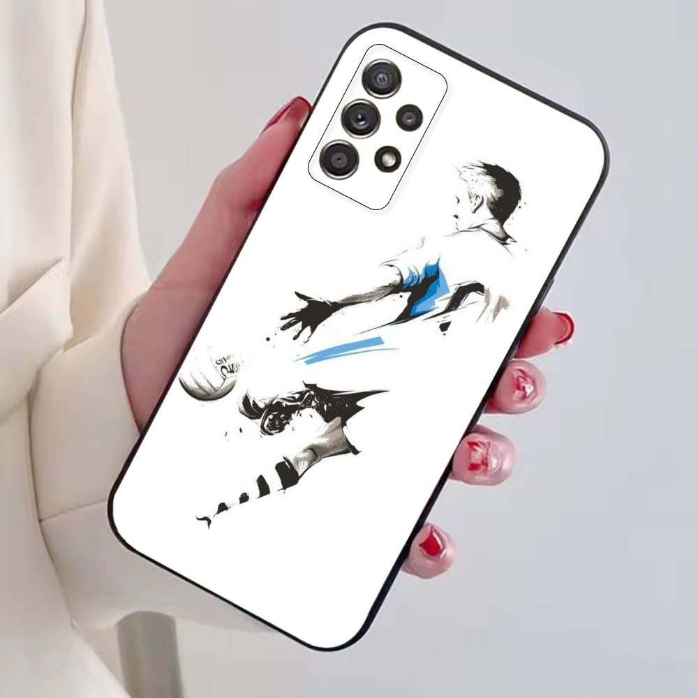 Абстрактная фигура Футбольная поддержка Чехол для телефона Для Samsung S25,S24,S21,S22,S23,S30,Ultra,S20,Plus,Fe,Lite,Note,10,Черный Чехол