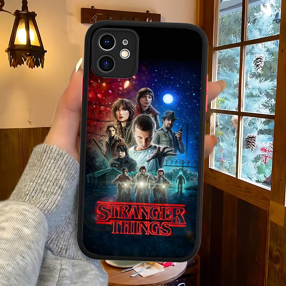 Горячий чехол для телефона S-Stranger T-Things Для IPhone 16 15 14 11 12 13 Pro Max Plus 12 XS Max Задняя крышка Матовый чехол