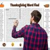 Большой плакат-поиск слов на День благодарения, Гигантский праздничный плакат-поиск слов для Дня благодарения и Рождества, Настенная игра