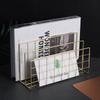 L Shaped File Sorter Organizer Three Grid Mail Sorter Holder Bookcase Holder  For Office Workers