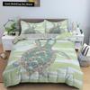 Sea Turtle Duvet Cover Set Pillow Cases Ocean Animal Turtle Bedding Set Queen Twin Kids Home Textiles Map Coral Quilt Cover King