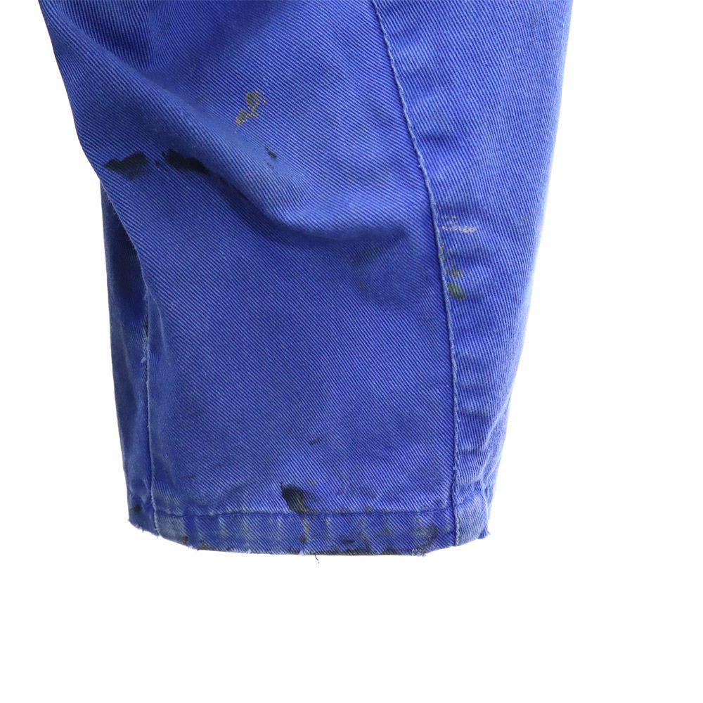 EURO WORK 70-е 80-е Винтажный Евро Ворк рабочее пальто Честерфилд Синий х темно-синий Мужской Б/У