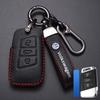 Valve Stems Caps Leather Car Remote Key Case Cover Protection Holder Shell Fob For VW Volkswagen Golf 7 MK7 Tiguan MK2 Auto Keyc zu7