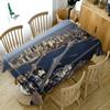 Thicken Cotton Tablecloth Seascape Landscape Pattern Rectangular Round Table Cloth For Wedding Picnic Party