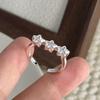 Xiaomi 925 Sterling Silver Rings For Women Geometric Fine Jewelry Finger Adjustable Simple Cross Star CZ Ring For Party Birthday Gift
