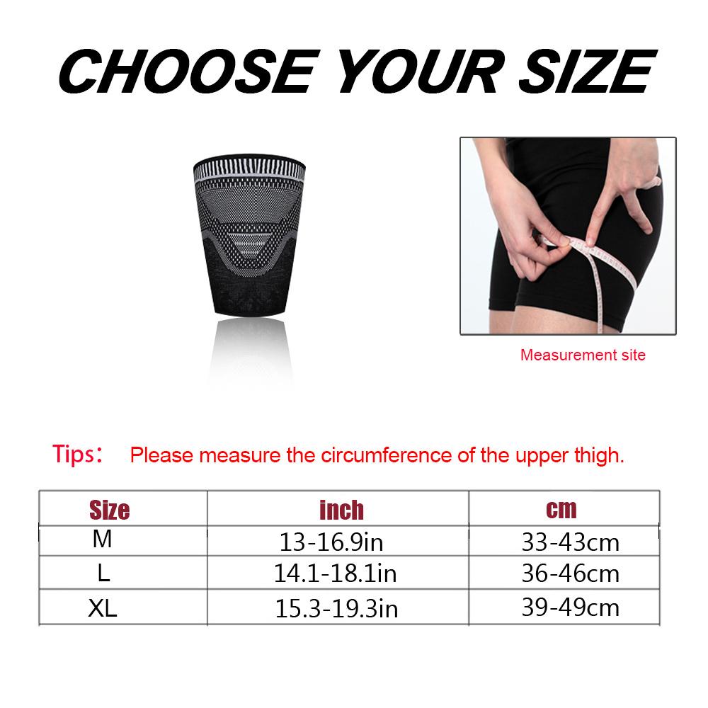 1pcs Thigh Compressed Sleeves Hamstring Support Upper Leg Sleeves Thigh Sleeves for Running Sports Warmers Support Protector