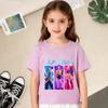 T-Shirts Girls Children's Girl Cartoon Printed Casual T-Shirt T Fashion Comfortable Short Sleeve Children's Clothing Top