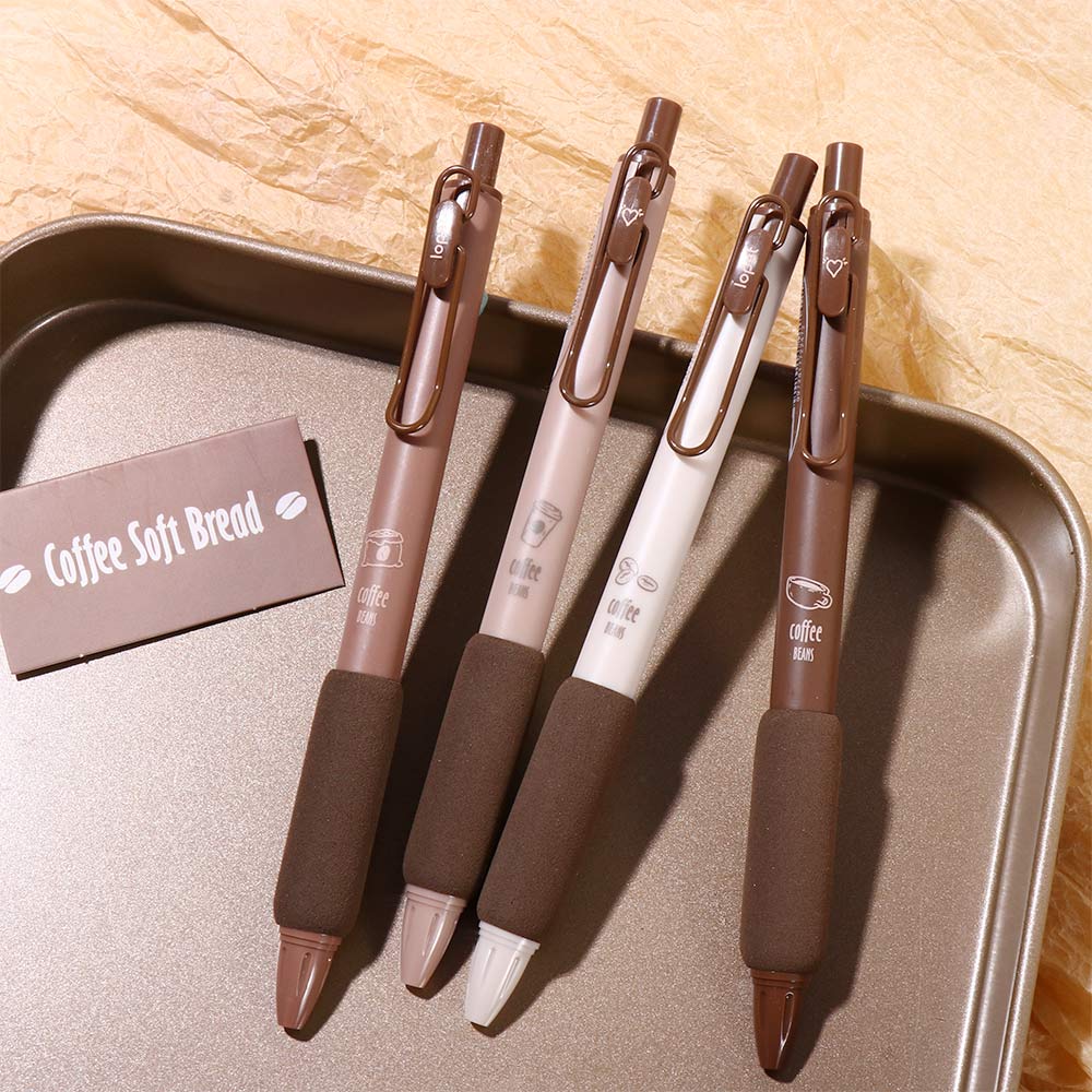 Office Supplies Coffee Color Soft Bread Gel Pen Set Ballpoint Pen Neutral Gel Pen Writing Pen