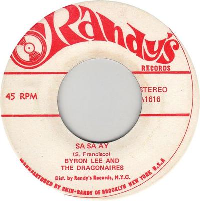 7-дюймовая пластинка BYRON LEE THE DRAGONAIRES Sa Sa Ay Mas In Brooklyn 1616 Randys US Reggae Ska Dub Б/у