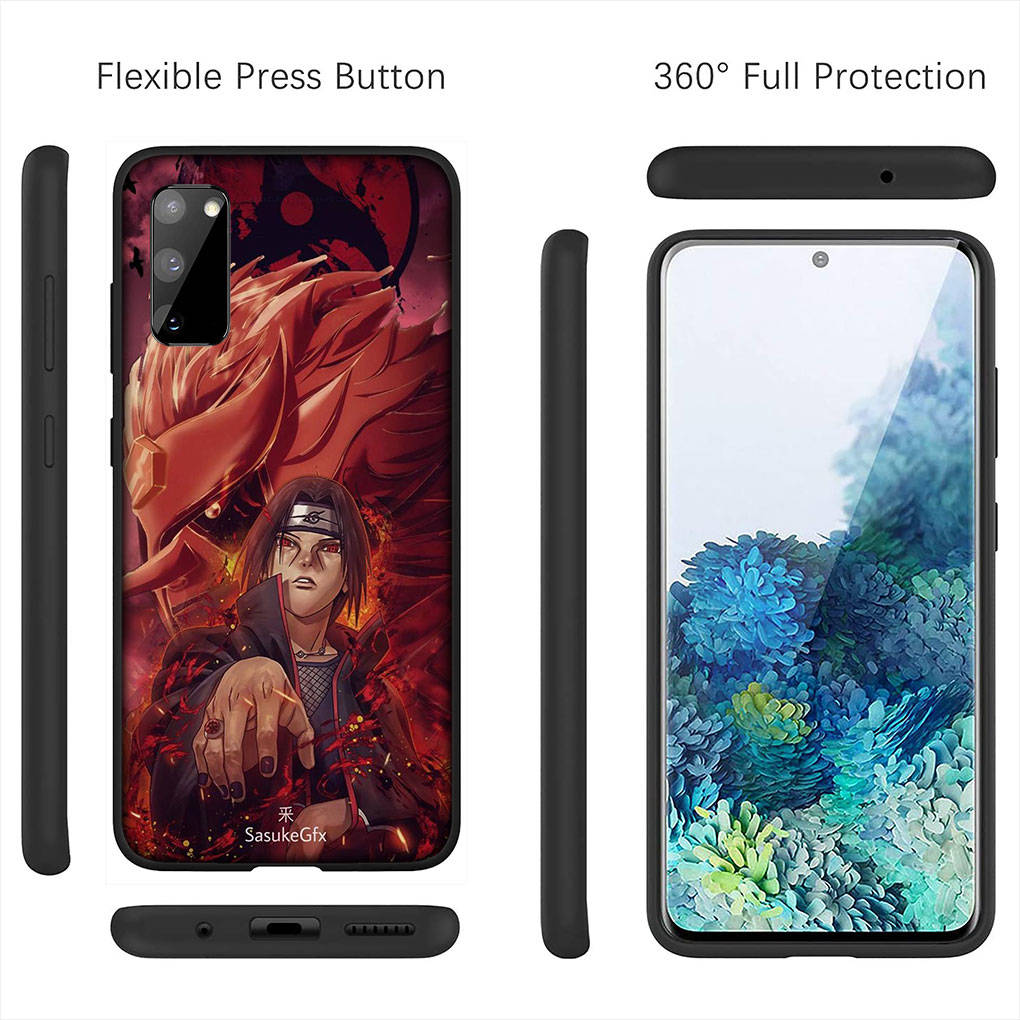 Чехол для iPhone 16 15 Xiaomi Redmi Note 14 13 12 11 Pro Max 16e Samsung Galaxy S25 S24 S23 Moto OPPO Huawei Naruto Itachi Uchiha Akatsuki Чехол для телефона