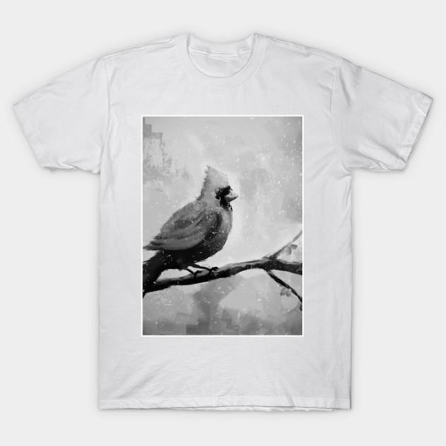 T Shirt Women Cardinal Bw Harajuku Print Kawaii Tshirt Summer Short Sleeve Female T-Shirt Top Tee