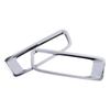 2pcs For Jeep Wrangler JL 2018     Front Hood Air Vent Frame Covers Carbon Fiber Look/Silver decorative parts