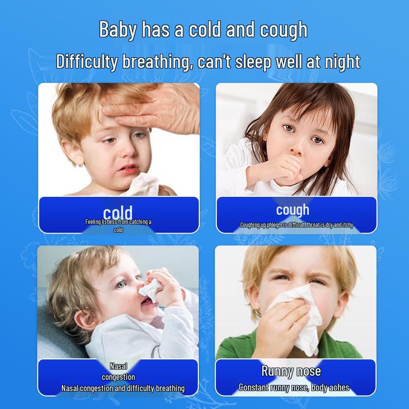 Детский пластырь Youkadan от простуды и холода