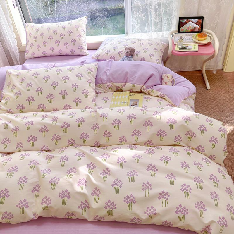 Высококачественная 100% хлопковая ткань, небольшой свежий напечатанный пододеяльник 200x230 Постельное белье 1 односпальная/двуспальная кровать, дышащая и приятная для кожи