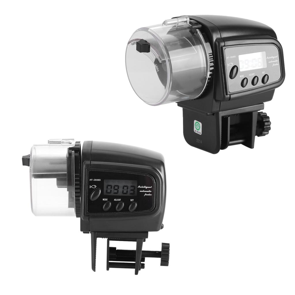 Цифровой ЖК-дисплей Электронная кормушка для рыб Диспенсер Таймер Автоматическая машина для кормления аквариумных рыбок