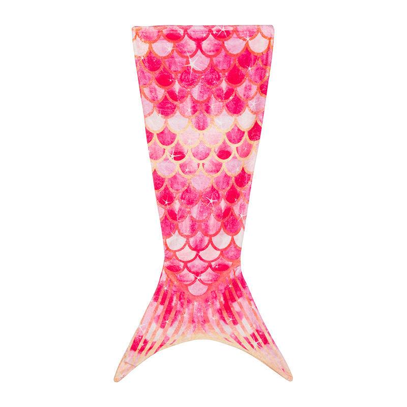 Красивое одеяло-плед в виде хвоста русалки с рыбьей чешуей для дивана-кровати, носимое, из мягкой фланели, для сна, спальный мешок, одинарное, теплое