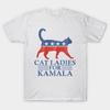 Мужская черная футболка с принтом, супербольшая футболка с принтом «кошка», женская футболка для Камалы, хлопковая футболка с принтом на бумаге без вырезов