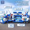 TOYLINX 679 деталей Полицейские Строительные Блоки 8-в-3 Трансформируемая Игрушка 51 Изменение Формы Робот Транспортное Средство Самолет Детские Строительные Кубики