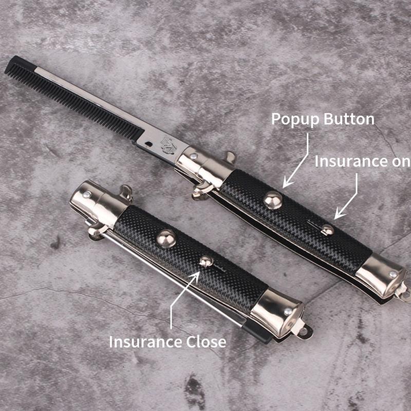 Расческа Карманная щетка для волос Автоматическая карманная складная расческа для бороды и усов