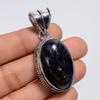 Classic Top Grade Qualite 100% Natural Iolite Sunstone Oval Shape Vintage Style Handmade Jewelry 925 Steling Silver Pendant 1.9" WSJ-4876