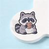 Xiaomi Cartoon Raccoon Eating Cookie Enamel Pin Cute Chubby Raccoon Holding Biscuit Brooch Bag Hat Lapel Badge Jewelry Gift for Friends