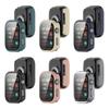 Scratch Proof Protective Cover For Smartwatch With Integrated Screen Guard Shockproof Prevents Damage PC Tempered Glass