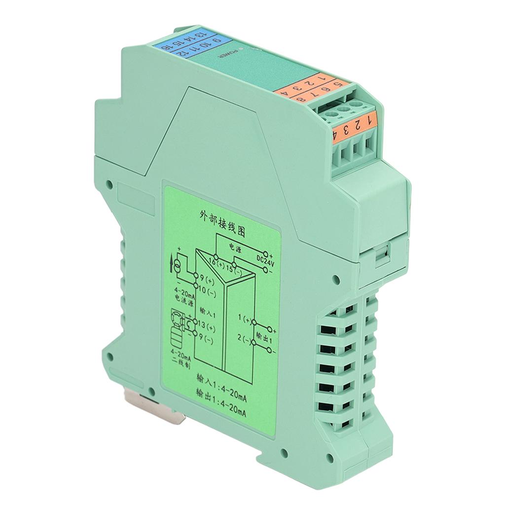Изолятор сигнала DC24V 1 вход 1 выход Передатчик тока 4-20 мА Аналоговое управление ПЛК Монтаж на DIN-рейку