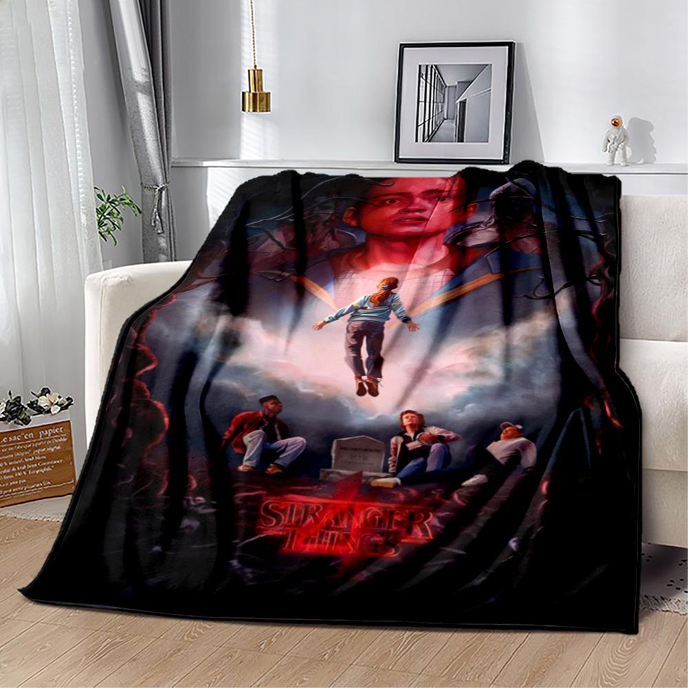 Stranger Things Blanket Suitable for sofas,travel, living rooms also a good gift for friends and family Suitable for all seasons.