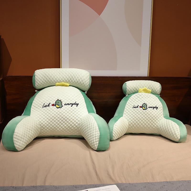 Ice Bean Headboard Cushion: Soft Backrest Pillow and Sofa Lumbar Support for Girls' Dormitory