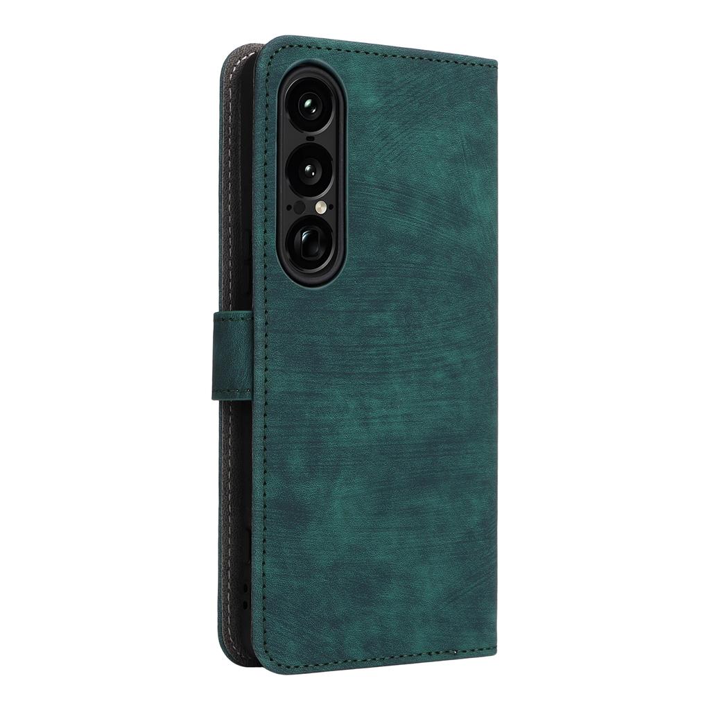 For Sony Xperia 1 VII Case Wallet RFID Blocking PU Leather Cover Stand with Strap