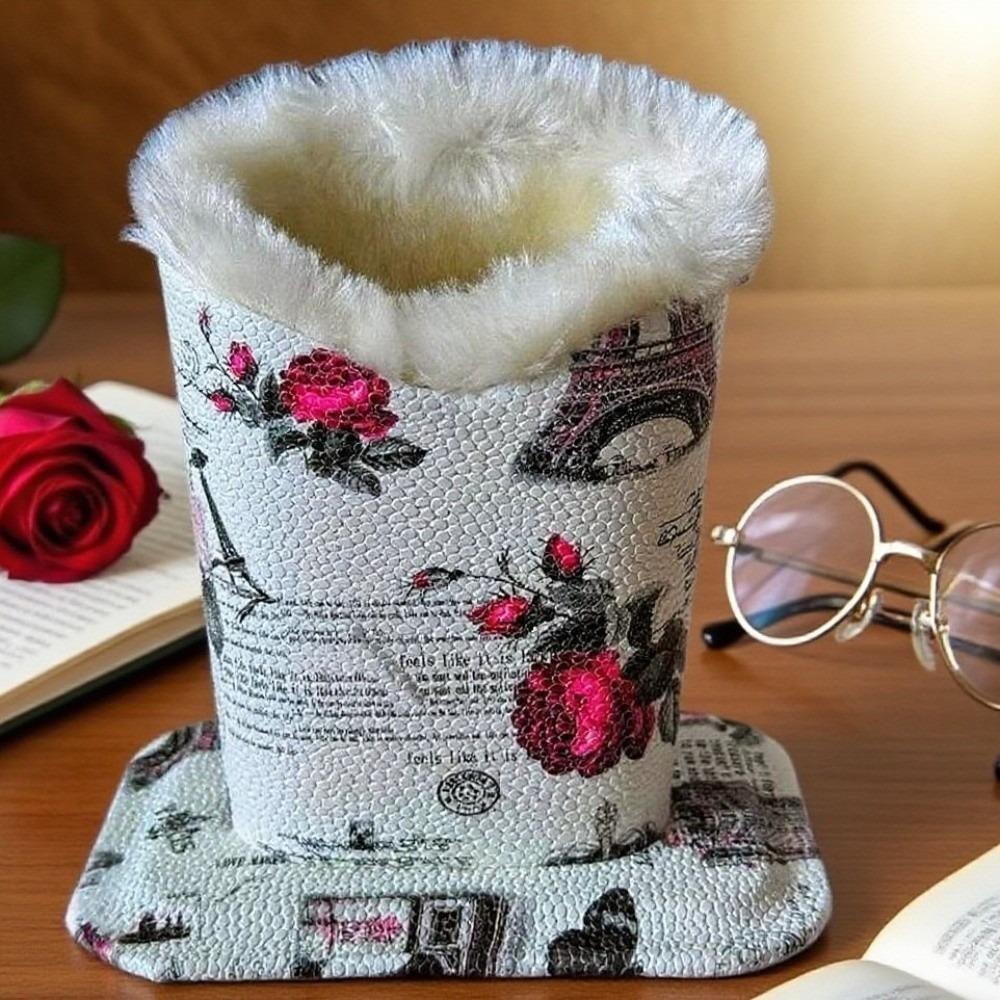 Футляр для очков из ПУ кожи, устойчивый к царапинам, подставки для солнцезащитных очков, портативный настольный органайзер, прикроватные тумбочки