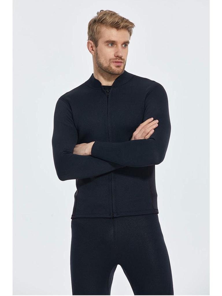 Мужской утепленный гидрокостюм для дайвинга и серфинга толщиной 3 мм с передней молнией