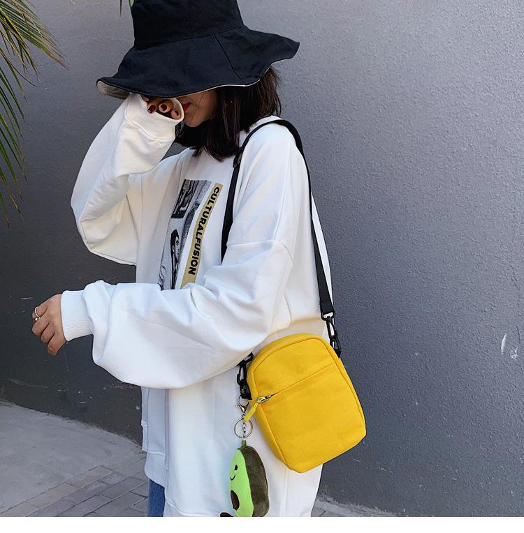 Милая мультяшная квадратная холщовая сумка в корейском стиле «Охотник на демонов» для детей и подростков