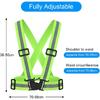 Highlight Reflective Straps Night Work Security Running Cycling Safety Reflective Adjustable Vest High Visibility Reflective