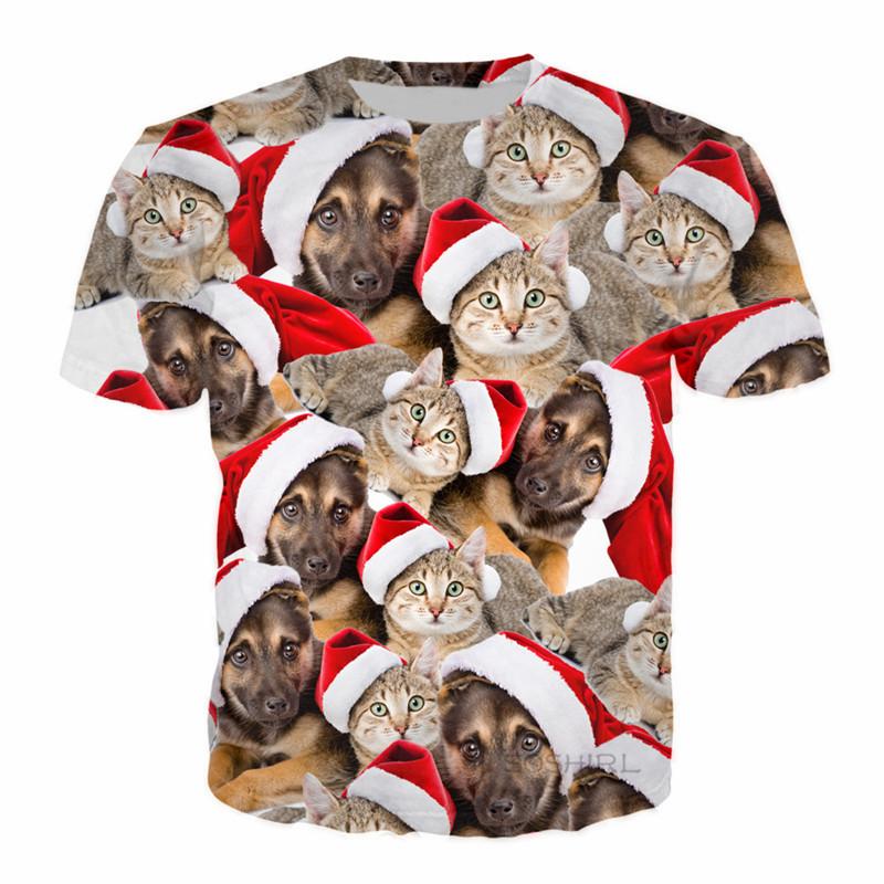 Новые забавные футболки с изображением животных, кошек и собак, летняя мода, повседневные тренды, интересные футболки с круглым вырезом, 3D-принты, уличные топы