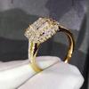 Cao Shi European & American Classic Women's Micro-Inlaid Zircon Wedding Ring