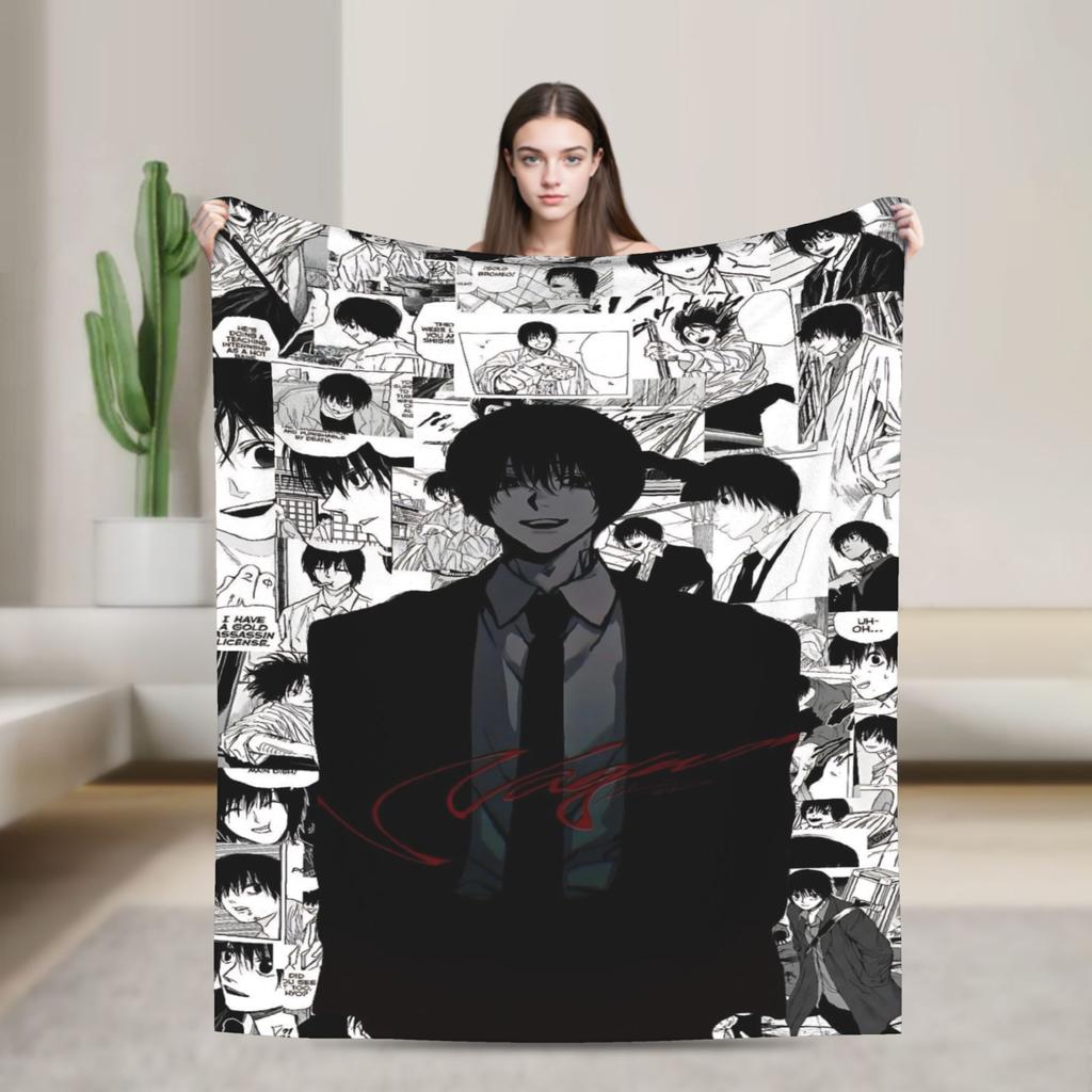 Йоичи Нагумо Фланелевый Плед Одеяло Sakamoto Days Аниме Одеяла для Дома Путешествий Теплые Постельные Покрывала