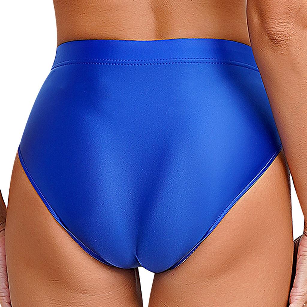 Гладные женские трусики-слипы M-XXL Однотонные Эластичный пояс Нижнее белье Купальный костюм Низ