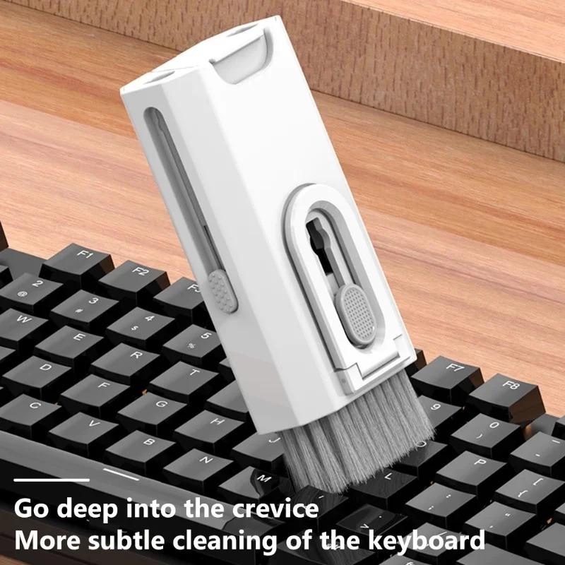 Набор для чистки 8 в 1, набор щеток для чистки клавиатуры компьютера, ручка для чистки наушников для Airpods Pro, инструменты для чистки наушников, съемник клавиш