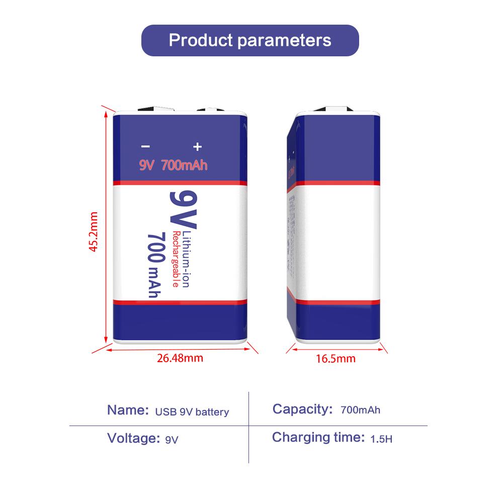 Зарядка через USB 9 В литий-ионная аккумуляторная батарея 6F22 9 В литий-ионная аккумуляторная батарея для модели радиоуправляемого вертолета микрофон игрушечный металлоискатель батарея