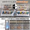 LED Light Tiered Display Acrylic Figure Front Assembled Figure krs15 [kuriiro] & Case, Case, Door, Shelf, Stand, (2-Tier)
