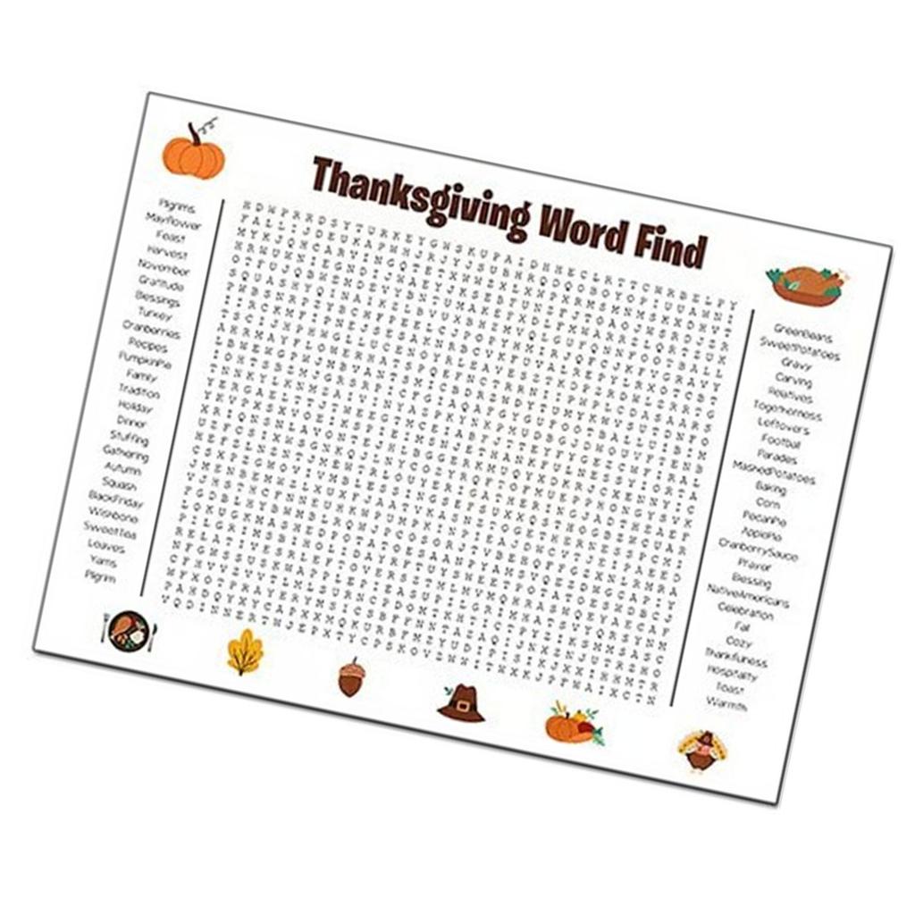 Большой thanksgivingский плакат-кроссворд со словами, Забавный праздничный плакат-кроссворд, Настенная игра, Активность для праздничной вечеринки для взрослых