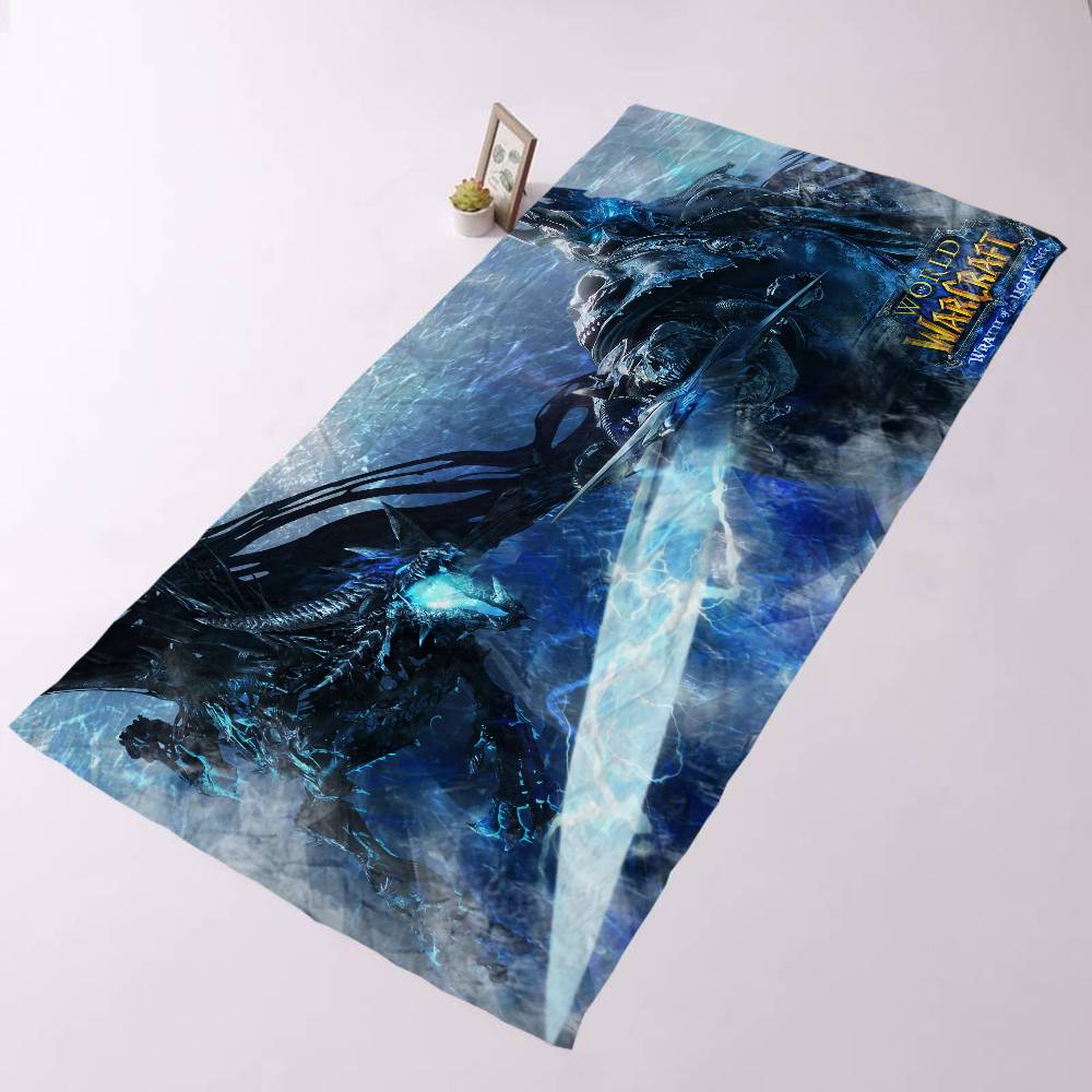 W-World of W-Warcraft Большие пляжные полотенца из микрофибры Быстросохнущее полотенце Песчаные пляжные полотенца Полотенце для бассейна для путешествий Бассейн Йога