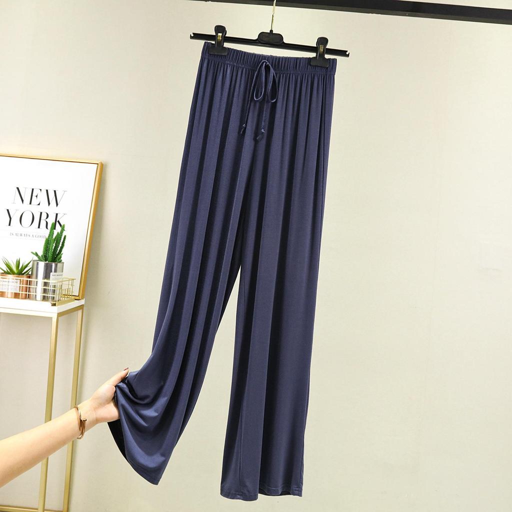 Женские летние тонкие домашние брюки с высокой талией, женские модные брюки, штаны для йоги, летние повседневные длинные брюки для бега, повседневные брюки