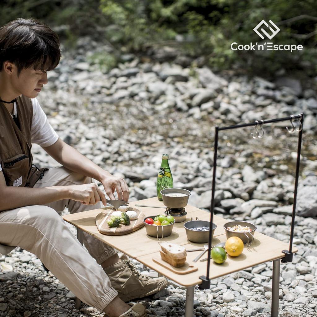 Легкие титановые столовые приборы и ложка для горных катастроф, деловые поездки, набор COOK'N'ESCAPE, прочные, палочки для еды, вилка, кемпинг, скалолазание,