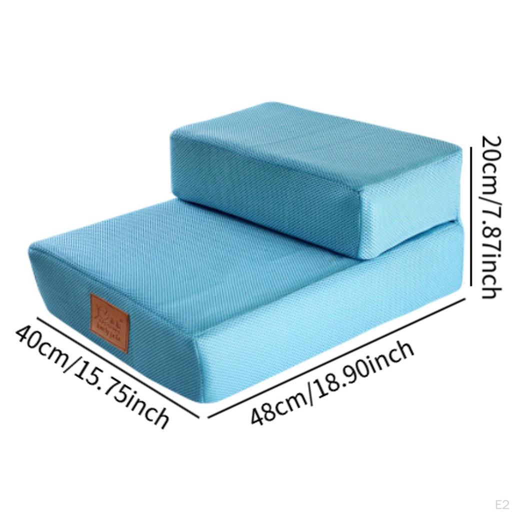 Пандус для домашних животных, лестница для собак, 2 нескользящих дна, легкая лестница для дивана-кровати, для использования в помещении