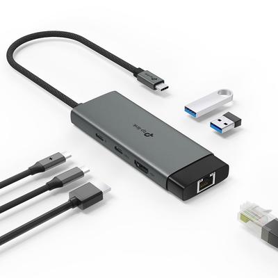 USB-хаб HDMI 1 порт Ethernet 1 Гбит/с Блок питания высокой мощности 100 Вт 1 x порт 2 x порта Поддержка Plug and Play Совместимость с Windows Linux OS iPad OS iOS Chrome OS