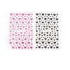 3D Black White Red Heart Villain Valentine'S Day Nail Art Stickers Nail Diy Colorful Nail Decals Nail Art Accessories