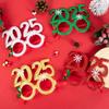 New Year Glasses Happy New Year Party Photo Booth Prop Christmas Ornaments Kids Gifts New Year Eve Party Decoration