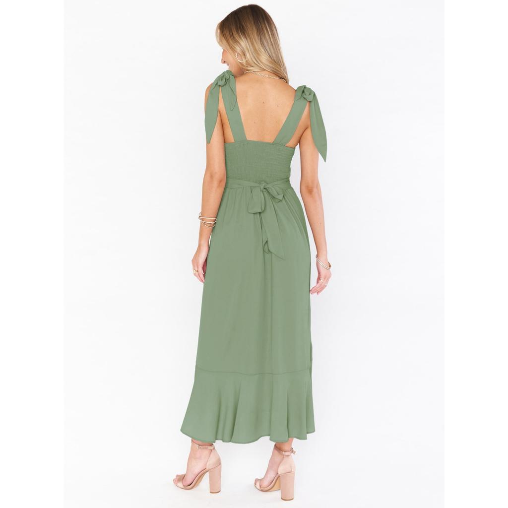 GMXIA Летняя элегантная мода женское темпераментное пригородное платье с разрезом юбка от кутюр